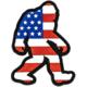Merica Life BigFoot US Flag Patch, 2 x 3, BF-USF
