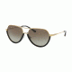 Michael Kors AUSTIN MK1031 Sunglasses 10248E-58 - Black/shiny Pale Gold-tone Frame, Grey Gradient Lenses