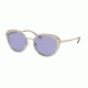 Michael Kors CHARLESTON MK1029 Progressive Prescription Sunglasses MK1029-11371A-52 - Lens Diameter 52 mm, Frame Color Shiny Silver/grey Transparent