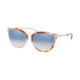 Michael Kors CLAREMONT MK2103 Progressive Prescription Sunglasses, 56mm, Shore Blue Tortoise, MK2103-3710V6-56-PRO