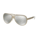 Michael Kors CLEMENTINE I MK5011 Bifocal Prescription Sunglasses MK5011-10636G-59 - Lens Diameter 59 mm, Frame Color Satin Silver/silver