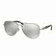 Michael Kors FIJI MK1003 Sunglasses 10016G-58 - Silver Frame, Silver Mirror Lenses