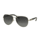 Michael Kors FIJI MK1003 Sunglasses 1001T3-58 - Silver Frame, Grey Gradient Polarized Lenses