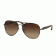 Michael Kors FIJI MK1003 Sunglasses 100213-58 - Gunmetal Frame, Brown Gradient Lenses