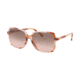Michael Kors ISLE OF PALMS MK2098U Prescription Sunglasses, 56mm, Milky Coral Tortoise, MK2098U-379111-56-SV
