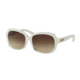 Michael Kors MITZI III MK6037 Sunglasses 312613-57 - White Clear Gradient Frame, Smoke Gradient Lenses