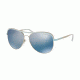Michael Kors VIVIANNA I MK1012 Single Vision Prescription Sunglasses MK1012-110922-58 - Lens Diameter 58 mm, Frame Color Silver/periwinkle