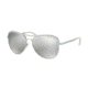 Michael Kors VIVIANNA I MK1012 Single Vision Prescription Sunglasses MK1012-11096G-58 - Lens Diameter 58 mm, Frame Color Silver/periwinkle