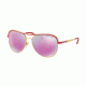 Michael Kors VIVIANNA I MK1012 Single Vision Prescription Sunglasses MK1012-11104X-58 - Lens Diameter 58 mm, Frame Color Gold/fuschia