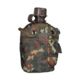 MIL-TEC Plastic Canteen w/Cover, Flecktarn Camo, 14505021