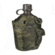 MIL-TEC Plastic Canteen w/Cover, Woodland Camo, 14505020