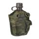 MIL-TEC Plastic Canteen w/Cover, Woodland Camo, 14505020