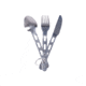 MIL-TEC 3-Piece Stainless Steel Light Weight Eating Utensil