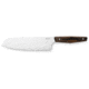 MKM Santoku Kitchen Knife, 17.48in X50CrMoV15 Stainless Blade, Ziricote Wood Handle, MK PRSA-Z