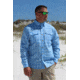 Mojo Sportswear Company Coastal Plaid Shirt Long Sleeve - Mens, Heron Blue, 3XL, HRNBL - XXXL - CPLS LS
