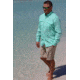 Mojo Sportswear Company Coastal Plaid Shirt Long Sleeve - Mens, Skiff Green, Small, SKGGR - S - CPLS LS