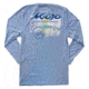Mojo Sportswear Company Long Live The King Tee Long Sleeve - Mens, Heron Blue, Large Heron Blue - L - Mojo Long Live The King Tee LS