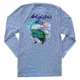 Mojo Sportswear Company Trophy Montage Tee Long Sleeve - Mens, Heron Blue, Large Heron Blue - L - Mojo Trophy Montage Tee LS