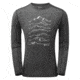 Montane Primino 140G 7 Summits Long Sleeve T-Shirt - Mens, Black, Extra Large, MP7SLBLAX08