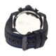 MOS La106 Los Angeles Mens Watch, 47mm, Black Strap, Blue/Black Dial MOSLA106