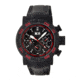MOS MB104 Melbourne Mens Watch, 48mm, Black Strap, Red/Black Dial MOSMB104