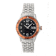 MOS PB107 St. Petersburg Mens Watch, Silver, 44mm, Orange Dial, Black Face MOSPB107