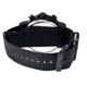 SP101 Sao Paulo Mens Watch, black Band, Black Bezel, Red Markers, Black Face