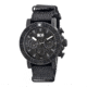 SP106 Sao Paulo Mens Watch, black Band, Black Bezel, Gray Markers, Black Face