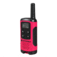 Motorola T107 Alkaline 2 Way Radio, Pack of 2, Neon Pink, T107
