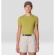 Mountain Hardwear Peak Knit Short Sleeve Shirt - Women's, Bright Fatigue, S, 2113451-331-S