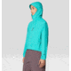 Mountain Hardwear Wind Veil Hooded Jacket - Women's, Aqua Marina, M, 2146771-354-M