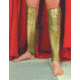 Museum Replicas 300 Spartans Greaves, Plated in Antiqued Brass, 881006