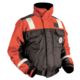 Mustang Survival Classic Bomber Jacket w/SOLAS Tape - Medium - Orange/Black, MJ6214T1-M-OR/BK