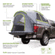 Napier Backroadz Truck Tent, Full Size Crew Cab Bed, Gray/Green, 5.5-5.8 ft, 19033