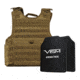 NcSTAR Expert Plate Carrier Vest w/Two 11x14in Shooters Cut Hard PE Ballistic Panels, Tan, 2XL BPLCVPCVXL2963T-A