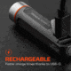 Nebo Franklin Flexbrite USB-C Rechargeable Battery 350 Lumens LED Flashlight