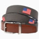 Nexbelt Embroidered USA Belt, Grey, Up to 50" Waist, CEP2289