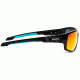 NFL Catch Miami Dolphins Single Vision Prescription Sunglasses, Glossy Black Frame, 622586T17SV