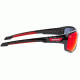 NFL Catch San Francisco 49ers Single Vision Prescription Sunglasses, Glossy Black Frame, 622586T27SV