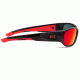 NFL Zone Tampa Bay Buccaneers Single Vision Prescription Sunglasses, Matte Black Frame, 655975T30SV