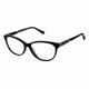 Nicole Miller Elizabeth Eyeglass Frames - Frame Black, Size 55/14mm NMELIZABETH01