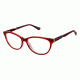 Nicole Miller Elizabeth Eyeglass Frames - Frame Burgundy Horn, Size 55/14mm NMELIZABETH03