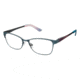 Nicole Miller Oriana Eyeglass Frames - Frame Light Teal, Size 50/15mm NMORIANA02
