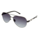 Nicole Miller Strand Single Vision Prescription Sunglasses NMSTRAND03 - Frame Color Black Gunmetal