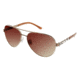 Nicole Miller Strand Single Vision Prescription Sunglasses NMSTRAND02 - Frame Color Gold Brown