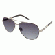 Nicole Miller Strand Single Vision Prescription Sunglasses NMSTRAND01 - Frame Color Silver / Black