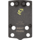 Night Fision Optic Plate + Tritium Ylw Front Sight Combo EPS Carry to Glock 43x MOS, Black, GLK-OPBS-EPSC-43X-YGZX