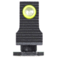 Night Fision Optic Plate + Tritium Ylw Front Sight Combo EPS Carry to Glock 43x MOS, Black, GLK-OPBS-EPSC-43X-YGZX