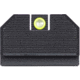 Night Fision Optic Plate + Tritium Ylw Front Sight Combo EPS Carry to Glock 43x MOS, Black, GLK-OPBS-EPSC-43X-YGZX