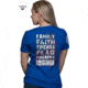Nine Line Apparel 5 Things Women's T-shirt Ryl Blue X-lrg